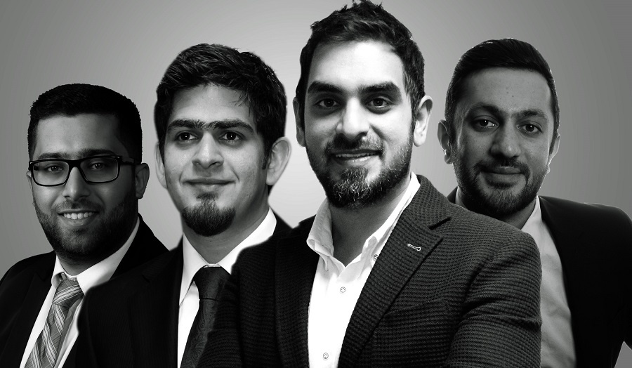 UXBERT Labs Founders: (from left to right) Yousef Shanti, Faheem Bakhsh, Nadeem Bakhsh and Farrukh Bandey.